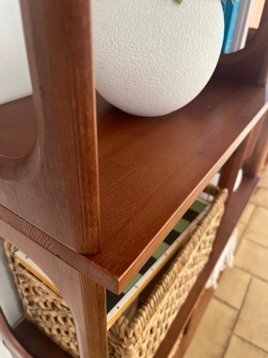 Mid-Century modern shelf, Wooden Bookshelf, Bookcase, ZigZag Bookshelf, Wall shelf, Wood shelf, Raumtrenner regal, Regale, mcm shelf